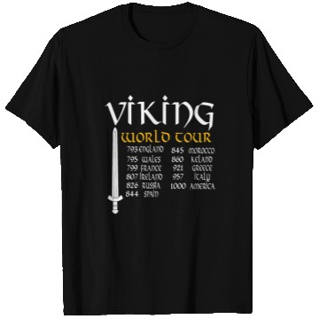 Discover Viking World Tour T Shirts