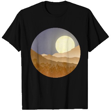Discover Nightscape with full moon T Shirts