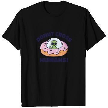 Discover Space Area 51 Donut UFO Cute Alien Head T Shirts