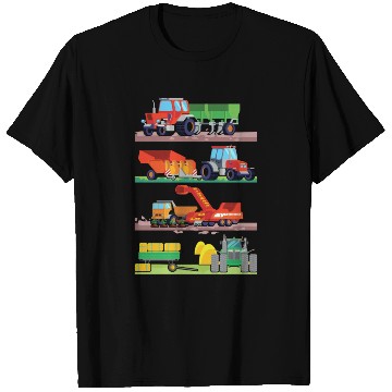 Discover Farm Vehicles Tractor Lover T Shirts