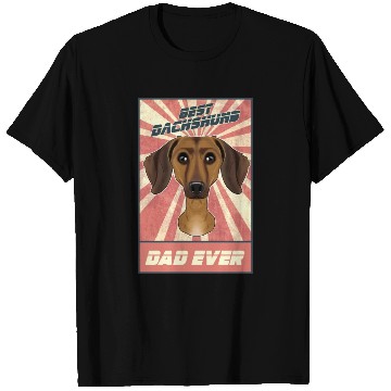 Discover Best Dachshund Dad Ever I Wiener Dog Lover T Shirts