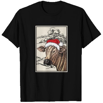 Discover Christmas Cow Farming Xmas Animal T Shirts