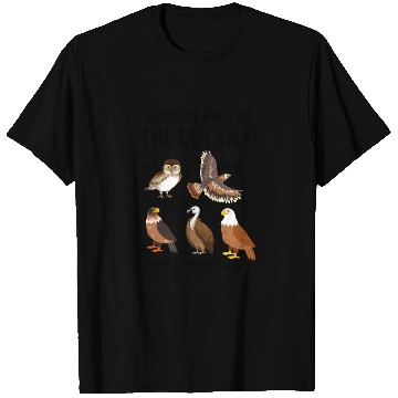 Discover Birds of Prey Of The World T Shirts