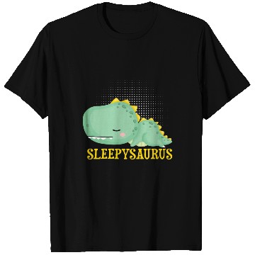 Discover Funny Sleppysaurus Dinosaurs Motif T Shirts
