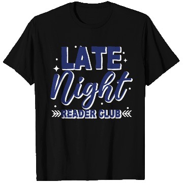 Discover Late Night Reader Club 3 T Shirts