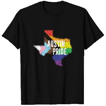 Discover Austin Pride Gay Lesbian Queer Texas Rainbow Flag T Shirts