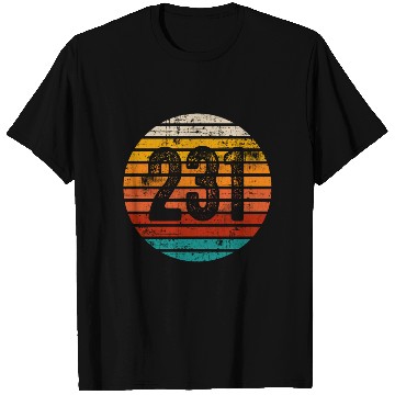 Discover Distressed Vintage Sunset 231 Area Code T Shirts