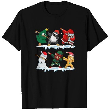 Discover Dabbing Santa Elf Friends Funny Christmas Dabs T Shirts