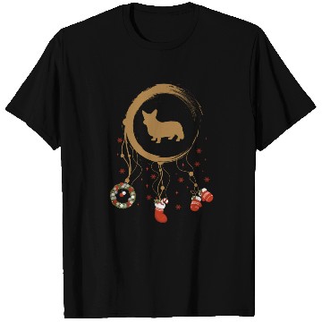 Discover dog dreamcatcher Christmas Corgi T Shirts
