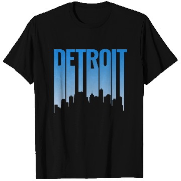 Discover Detroit Michigan Skyline T Shirts