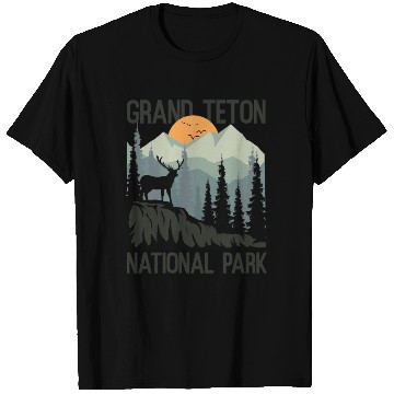 Discover Grand Teton National Park Mountains Wilderness T Shirts