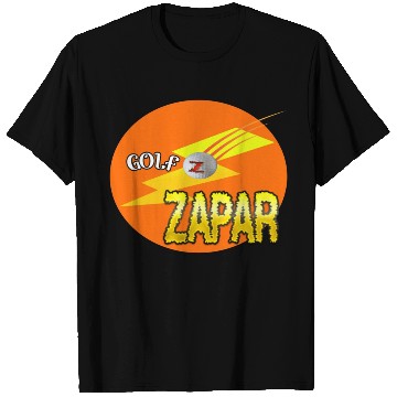 Discover Zapar Orange and Yellow Golf Logo T Shirts