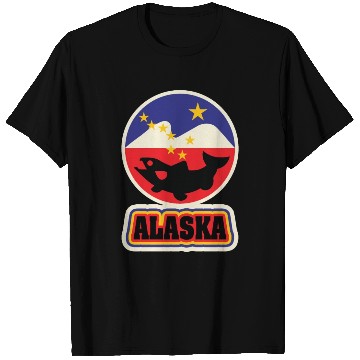 Discover US States ALASKA T Shirts