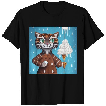 Discover happy tiger love ice cream T Shirts