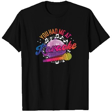 Discover Karaoke Singer 80s Retro Disco T Shirts