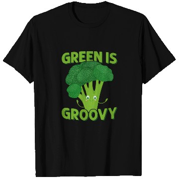 Discover Green Is Groovy Broccoli Vegetable T Shirts