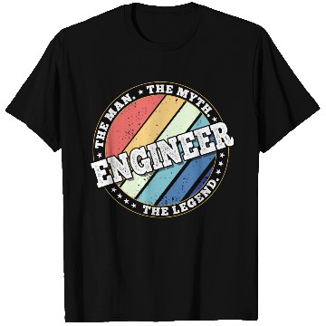 Discover Engineer. The man. The myth. The legend. T Shirts