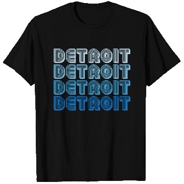 Discover Retro Detroit Michigan T Shirts