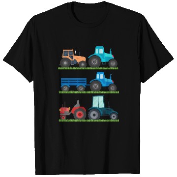 Discover Farm Vehicles Boys Tractor Lover T Shirts