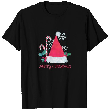 Discover Santa Hat and Candy Canes for Christmas T Shirts