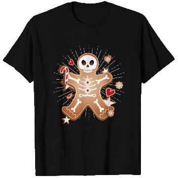 Discover Gingerbread man Sugar Skull decor for Christmas T Shirts