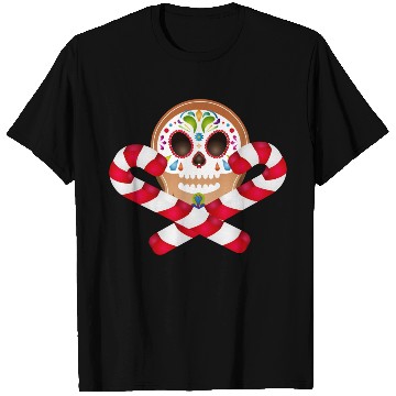 Discover Gingerbread man Sugar Skull decor for Christmas T Shirts