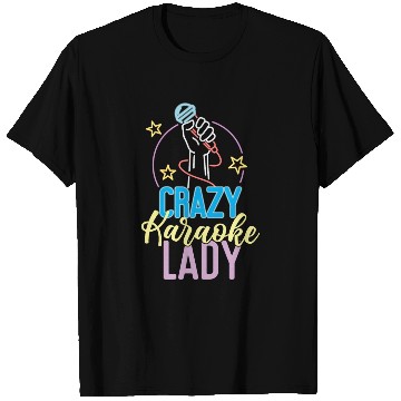 Discover Karaoke Singer 80s Retro Crazy T Shirts