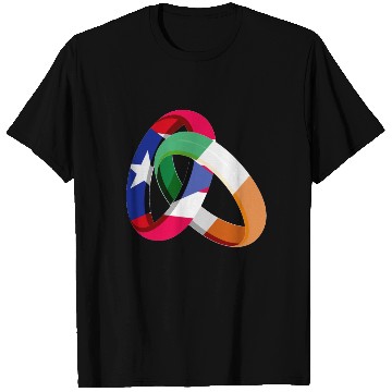 Discover Puerto Rico Flag Ireland Ring Marriage Wedding T Shirts