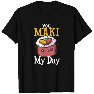 Discover Funny sushi maki saying eat motif T Shirts