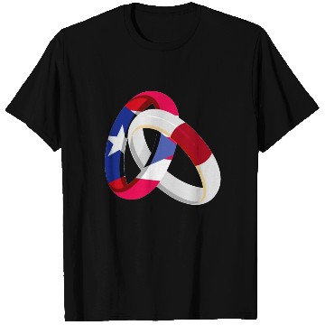 Discover Puerto Rico Flag Japan Grown Ring Marriage Wedding T Shirts