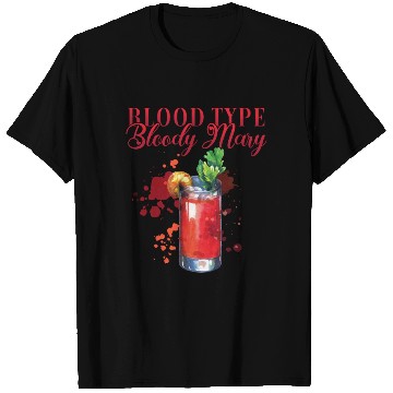 Discover Blood Type Bloody Mary Bartender T Shirts