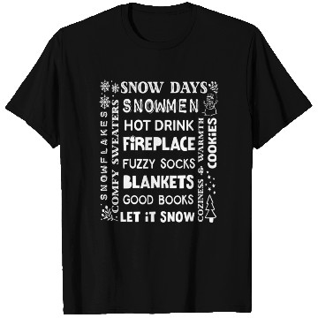 Discover Winter Holidays Favorite Things Snow Lover Reading T Shirts