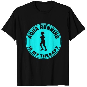 Discover Deep Water Aqua jogging Pool Running Fitness T Shirts