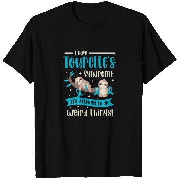 Discover I Have Tourette's Syndrome Teal Ribbon Disability T Shirts