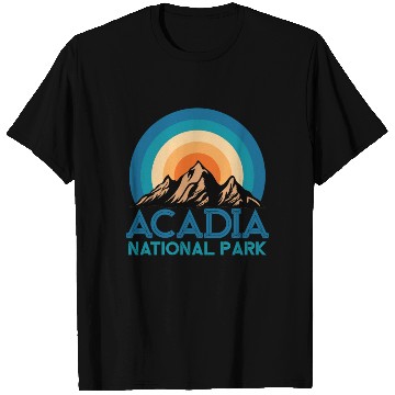 Discover Cool Vintage Retro Acadia National Park Mountain T Shirts