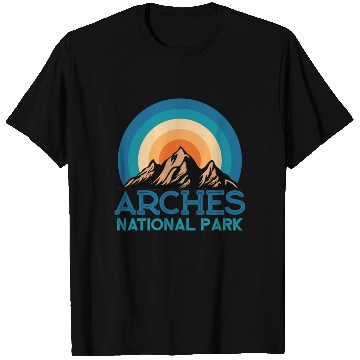 Discover Cool Vintage Retro Arches National Park Mountain T Shirts