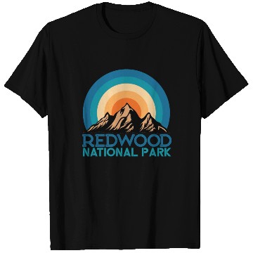 Discover Cool Vintage Retro Redwood National Park Mountain T Shirts