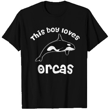 Discover This Boy Loves Orcas Lover Funny Killer Whale T Shirts