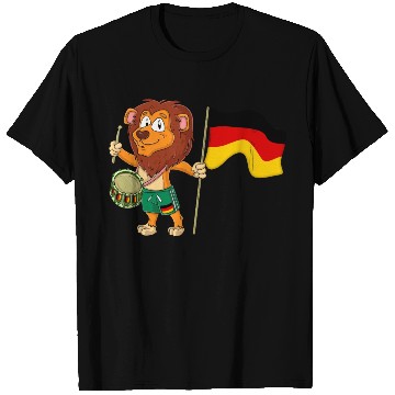 Discover Lion with the Germany flag T Shirts