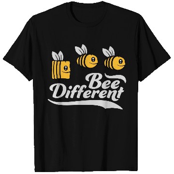 Discover bee different saying quote T Shirts