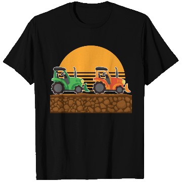 Discover Kids Tractor Lover Farm Vehicles T Shirts