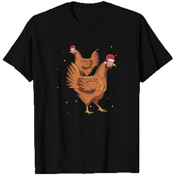 Discover Christmas Animals Chickens Xmas Farmer T Shirts