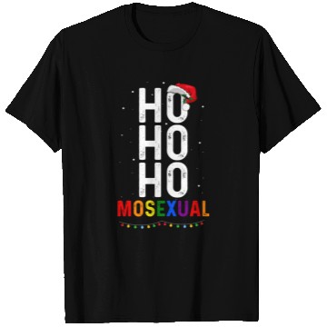 Discover Ho Ho Ho Mosexual Gay Santa LGBT Pun Gay Christmas T Shirts