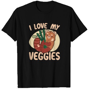 Discover I Love My Veggies Red Panda Bear Whisperer Animal T Shirts