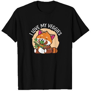 Discover I Love My Veggies Red Panda Bear Whisperer Animal T Shirts