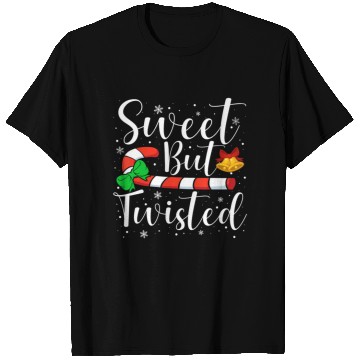 Discover Candy Cane Sweet But Twisted Funny Christmas T Shirts