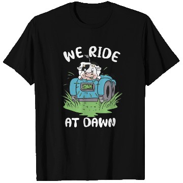Discover We Ride At Dawn Dad Lawn Mower Make Laugh Day Yard T Shirts