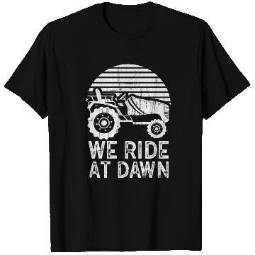 Discover We Ride At Dawn Dad Lawn Mower Make Laugh Day Yard T Shirts