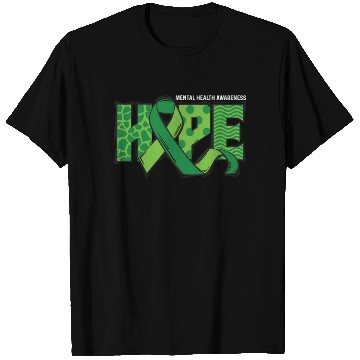 Discover Hope Green Mental Health Awareness T Shirts