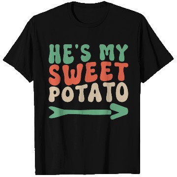 Discover Groovy He's My Sweet Potato Couple's Matching T Shirts